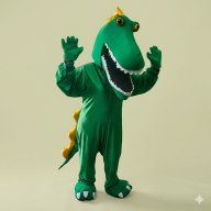 disfraz dinosaurio- botarga